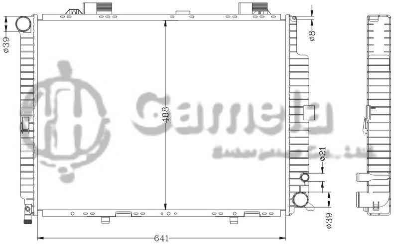 6140078N - Radiator-for-BENZ-W210-E300D-E420-95-99-MT-OEM-210-500-0103