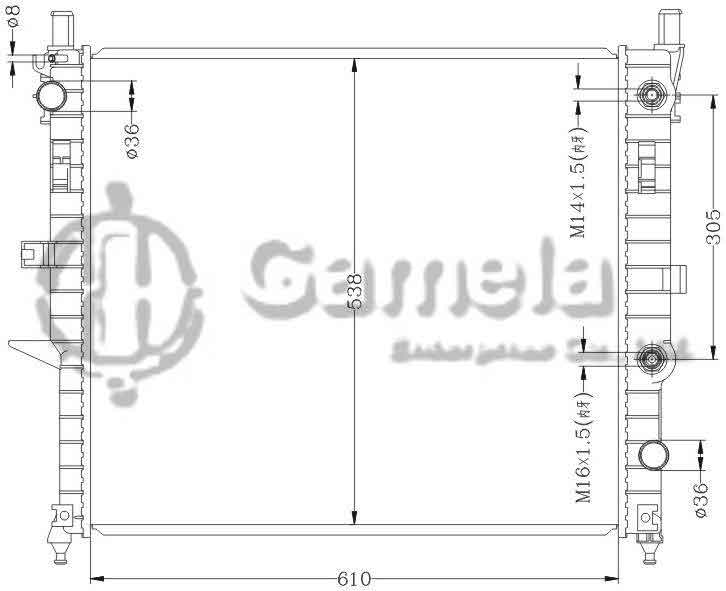 6140080N - Radiator-for-BENZ-W163-ML320-350-500-98-AT