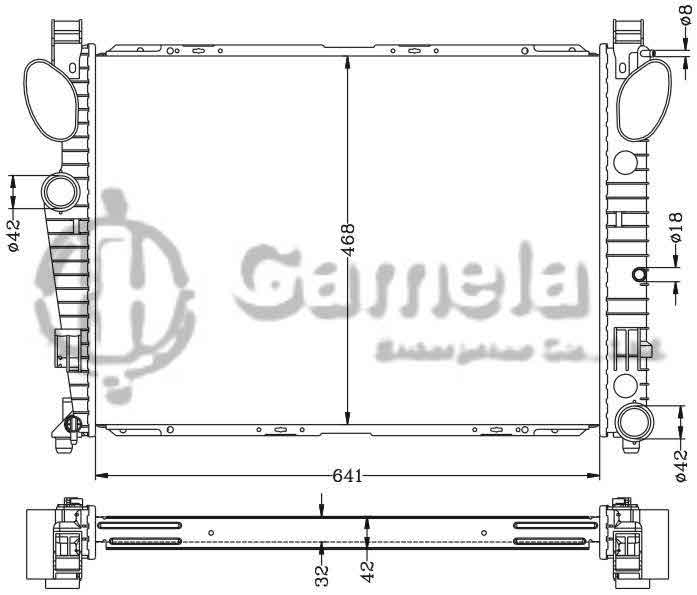 6140097N - Radiator-for-BENZ-W215-S550-99-MT-BENZ-W220-S430-S500-98-MT