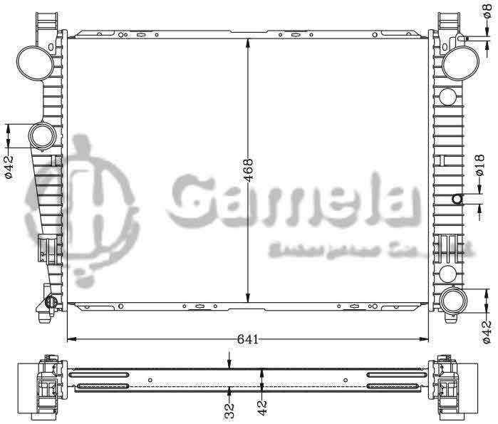 6140098N - Radiator-for-BENZ-W220-S280-S320-97-99-MT-BENZ-W220-S430-S500-97-99-MT