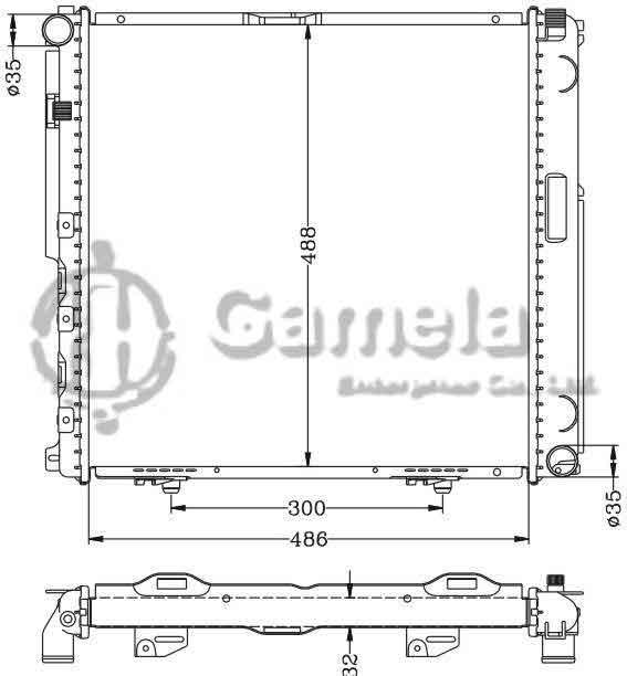 6140106N - Radiator-for-BENZ-W124-200E-88-91-MT-OEM-124-500-0103