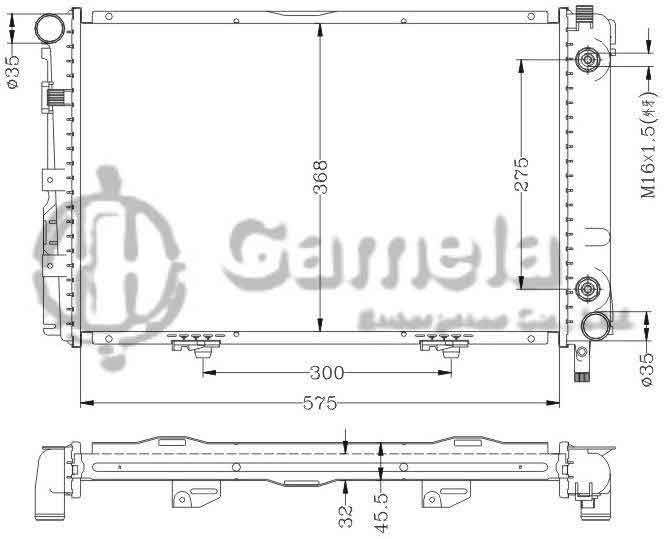 6140107N - Radiator-for-BENZ-W201-190E-82-93-AT-OEM-201-500-4203