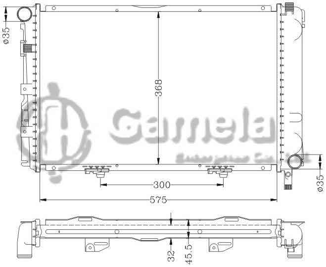 6140108N - Radiator-for-BENZ-W201-190E-82-93-MT-OEM-201-500-0803-1903