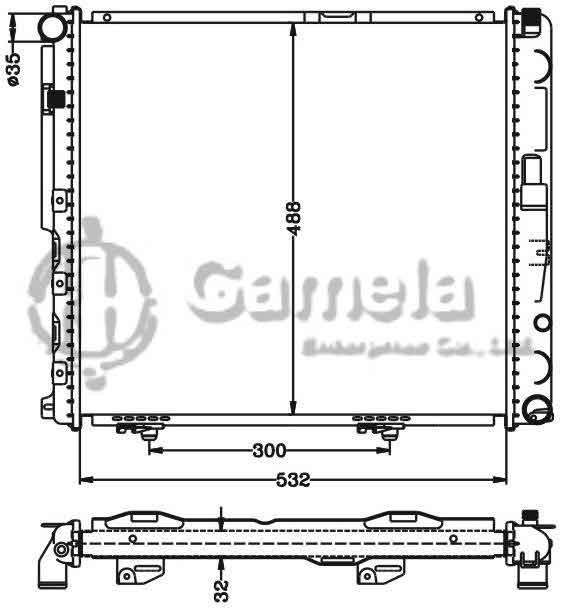 6140112N - Radiator-for-BENZ-W124-200D-E-CLASS-84-MT