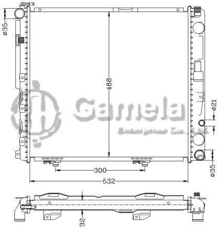 6140117NA - Radiator-for-BENZ-E-CLASS-W124-E250D-84-MT-BENZ-E-CLASS-W124-E300D-84-MT