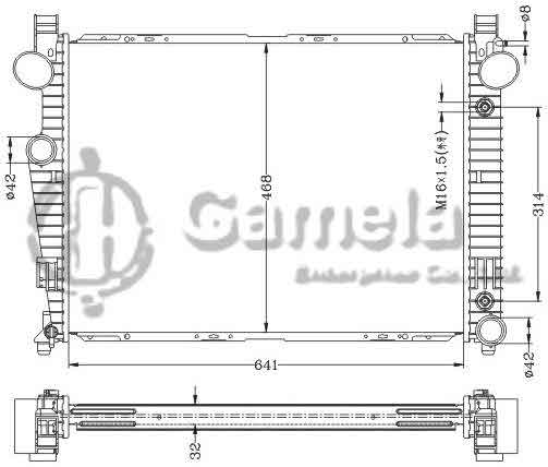 6140118NA - Radiator-for-BENZ-W220-S280-S320-97-99-AT-BENZ-W220-S430-S500-97-99-AT