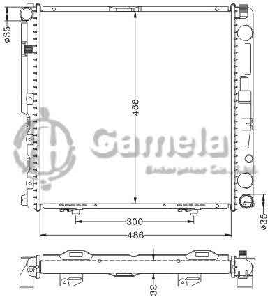 6140122NA - Radiator-for-BENZ-E-CLASS-W124-E200-84-MT