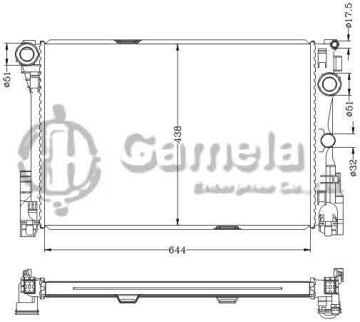 6140123NA - Radiator-for-BENZ-GLK-11-MT