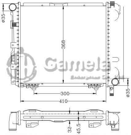 6140126NA - Radiator-for-BENZ-C-CLASS-W201-190E-2-3-82-MT-OEM-201-500-2803