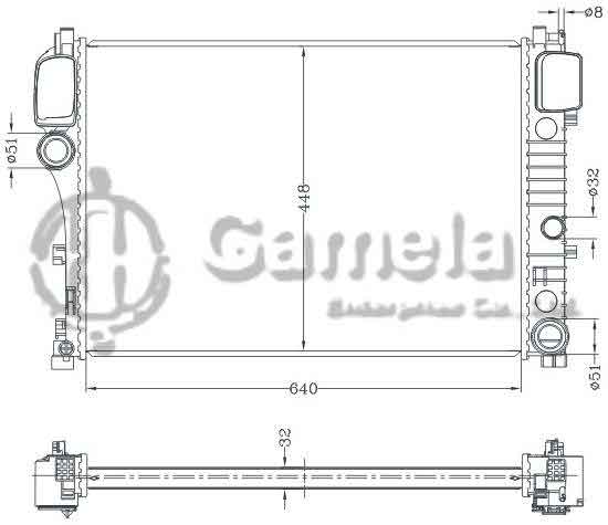 6140132NA - Radiator-for-Mercedes-S-CLASS-W211-05-MT-Mercedes-CL-CLASS-W216-06-MT-OEM-221-500-2503