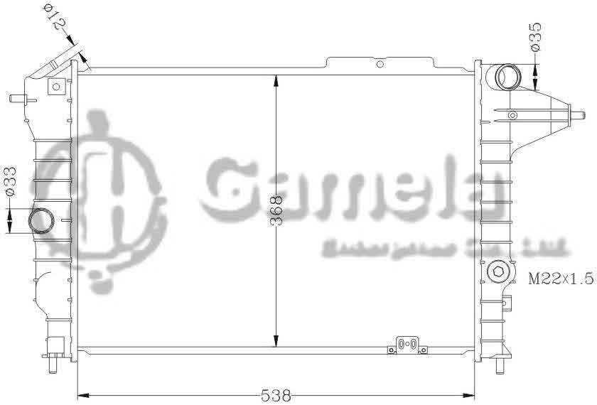 6142002AN - Radiator-for-OPEL-VECTRA-1-7-1-8-2-0L-88-92-MT