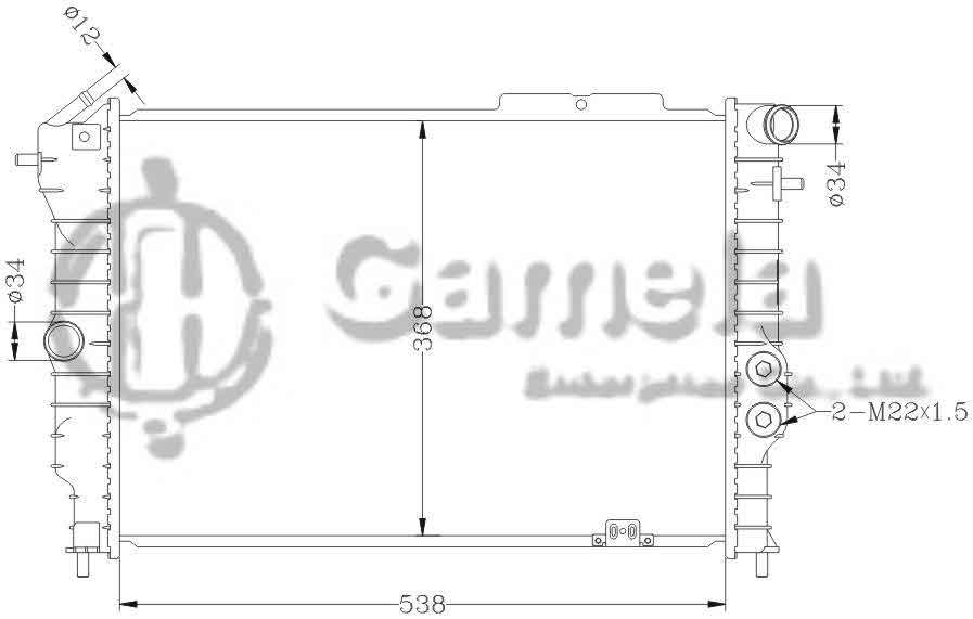 6142004AN - Radiator-for-OPEL-VECTRA-88-MT