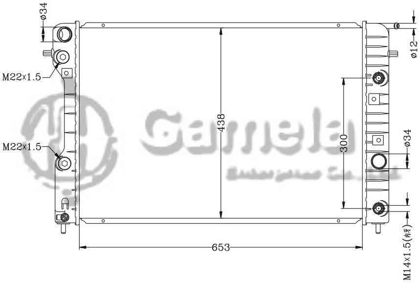 6142013AN - Radiator-for-OPEL-OMEGA-B-2-0-2-2i-94-AT-OEM-52463046-6302007