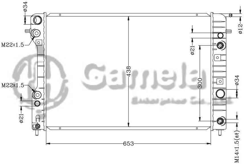 6142015AN - Radiator-for-OPEL-OMEGA-2-5-2-6-3-0-3-2i-94-AT-OEM-52463049-52463050-52482600