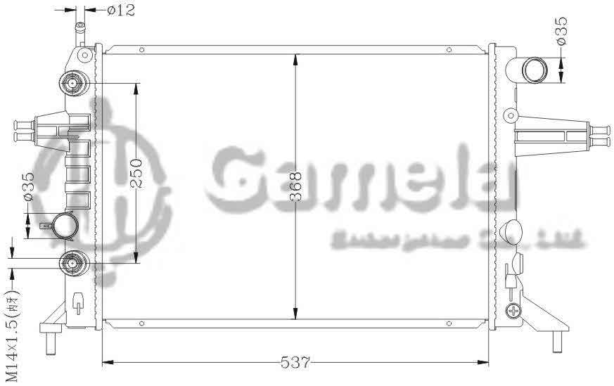 6142019N - Radiator-for-OPEL-ASTRA-G-ZAFIRA-A-98-AT