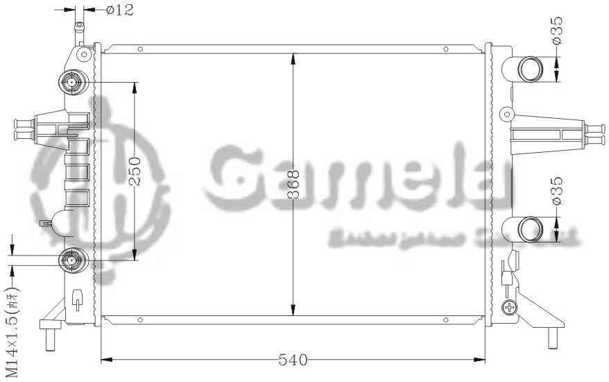 6142021AN - Radiator-for-OPEL-ASTRA-G-98-AT