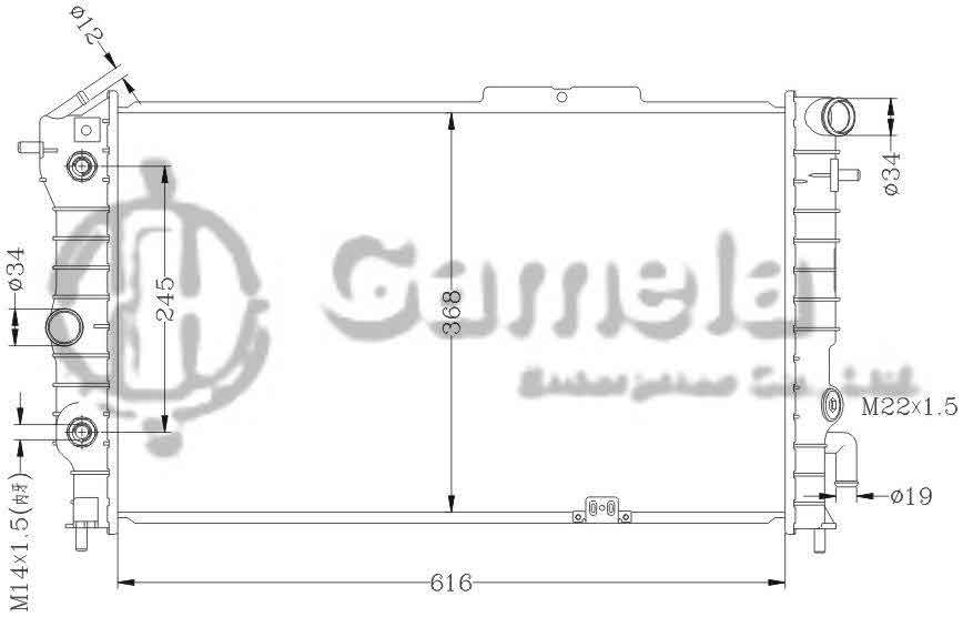 6142029AN - Radiator-for-OPEL-CALIBRA-92-97-AT-OEM-1300144