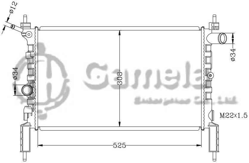 6142036AN - Radiator-for-OPEL-ASTRA-F-91-MT-OEM-1300112-1300113-1300140