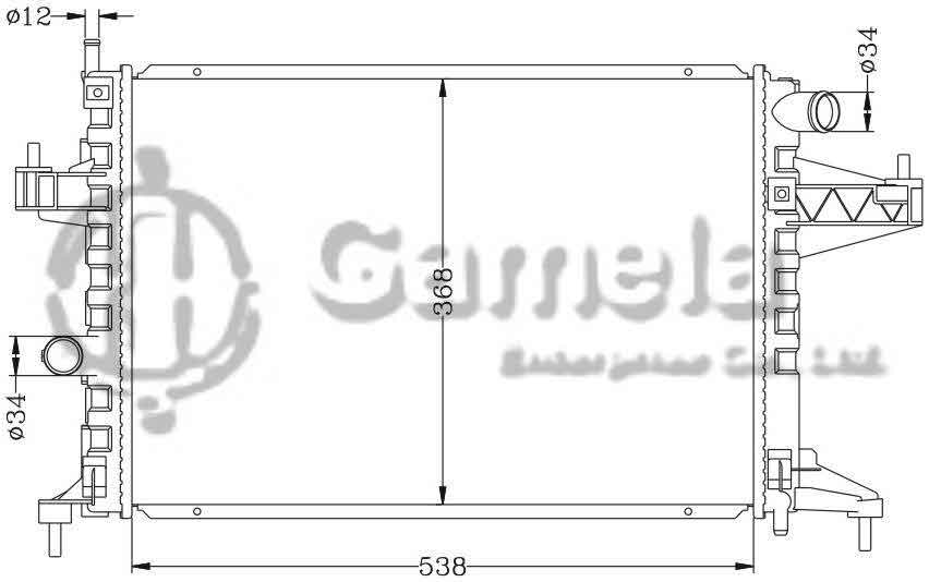 6142038AN - Radiator-for-OPEL-CAMBO-CORSA-C-00-MT