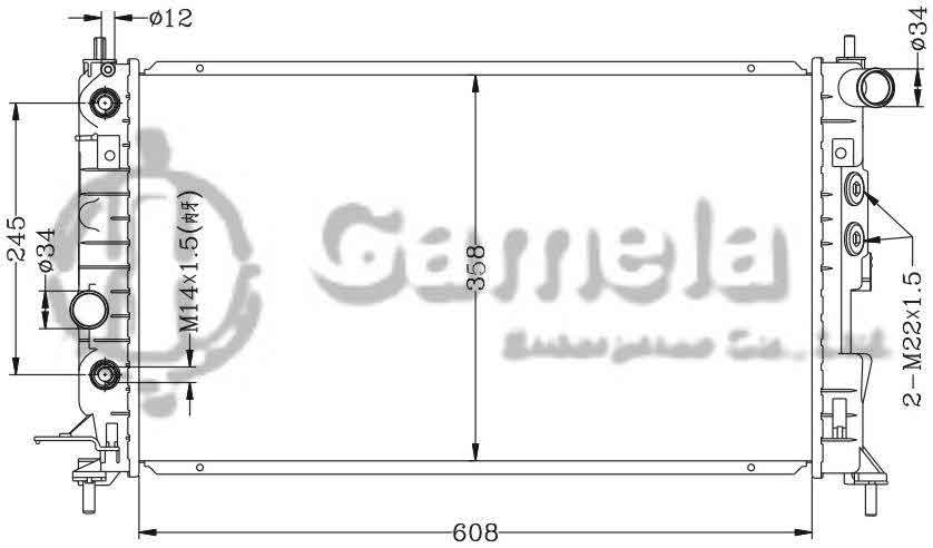 6142041AN - Radiator-for-OPEL-VECTRA-B-95-AT-OEM-1300160-1300223