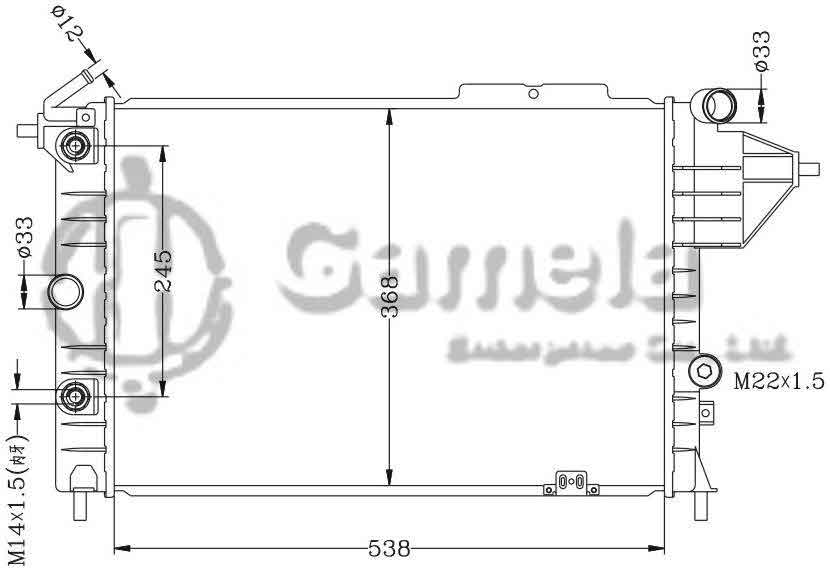 6142045AN - Radiator-for-OPEL-VECTRA-A-1-7-1-8-2-0-88-AT-OEM-1300090-1300122