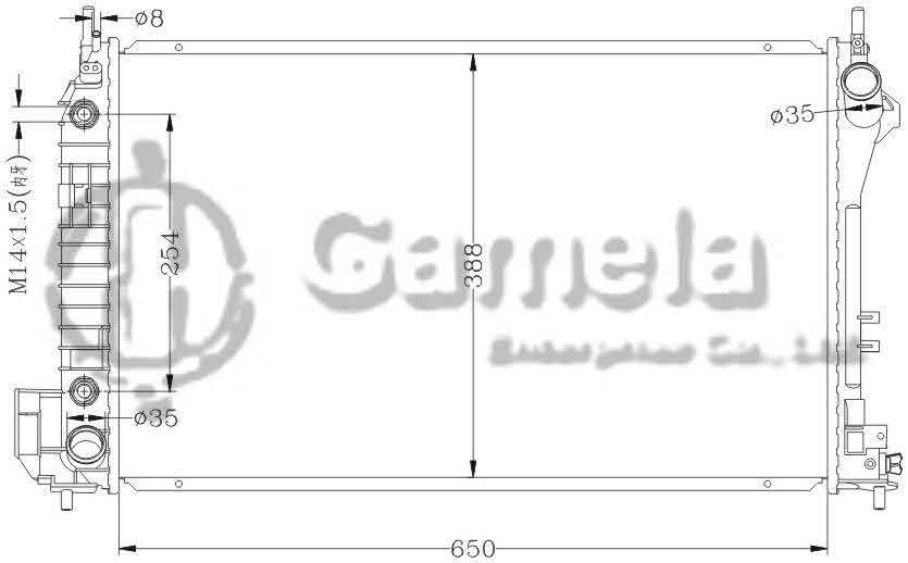6142049AN - Radiator-for-OPEL-VECTRA-C-02-AT-OPEL-SIGNUM-03-AT-OEM-1300247