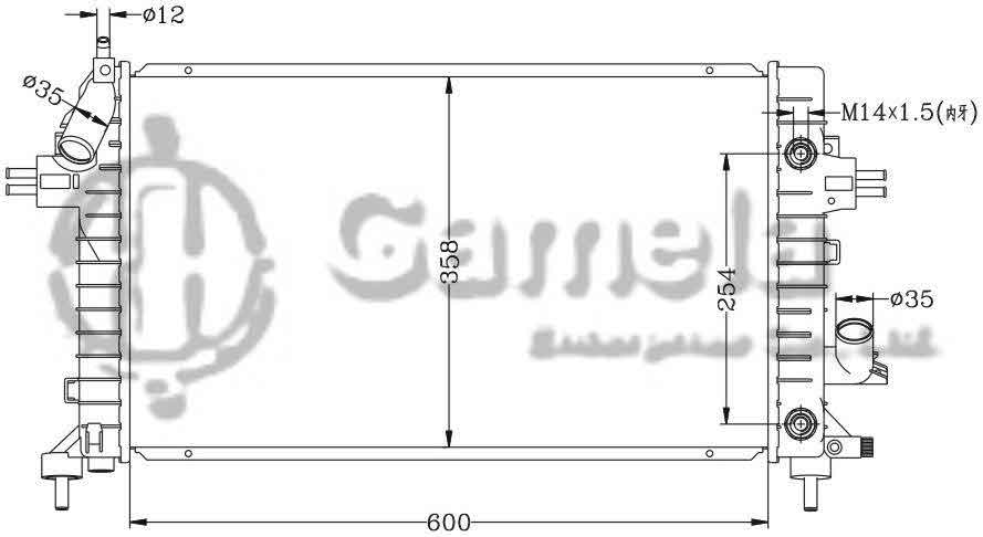 6142051AN - Radiator-for-OPEL-ASTRA-H-04-AT