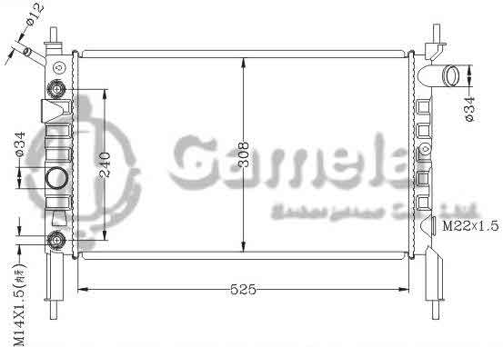 6142061ANA - Radiator-for-OPEL-ASTRA-F-91-AT-OEM-1300115-90412253