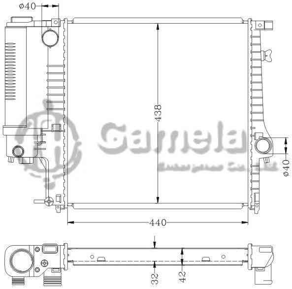 6144006N - Radiator-for-BMW-316-318-320-325-90-MT-OEM-1728905-1728907-DPI-1295