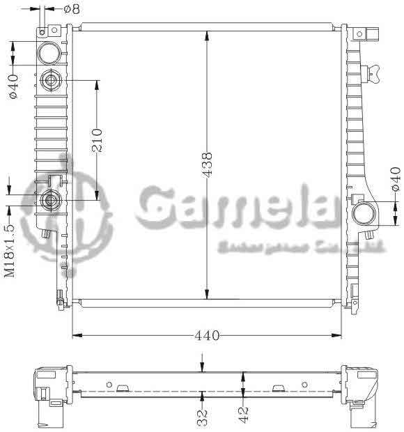 6144011N - Radiator-for-BMW-320i-325i-87-00-E30-AT-OEM-1719258