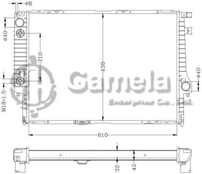 6144015N - Radiator-for-BMW-530-535-730-735i-85-93-AT-OEM-1723467-DPI-942