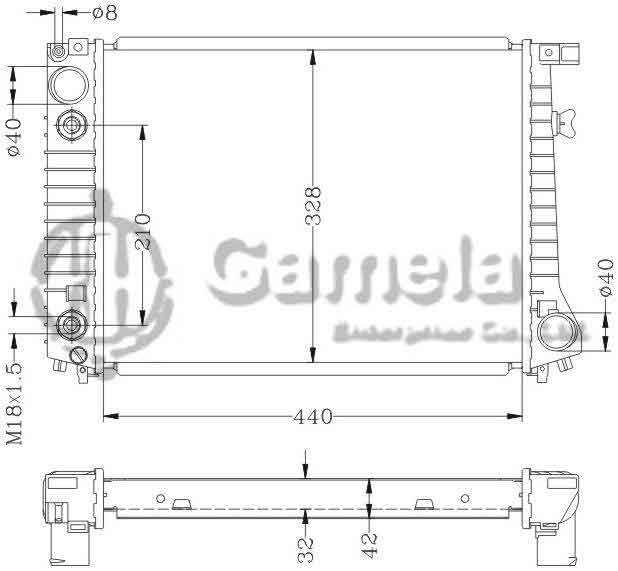 6144027N - Radiator-for-BMW-320-325i-87-90-AT-OEM-1719355