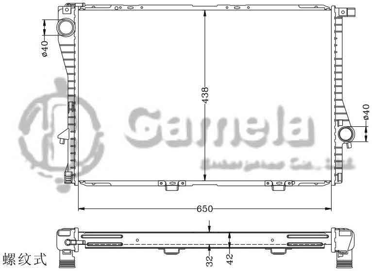 6144036N - Radiator-for-BMW-730-740-750i-94-98-7E38-MT-BMW-520-528-540i-95-98-5E39-MT