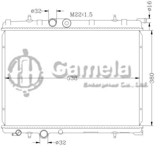 6150003N - Radiator-for-PEUGEOT-206-MT