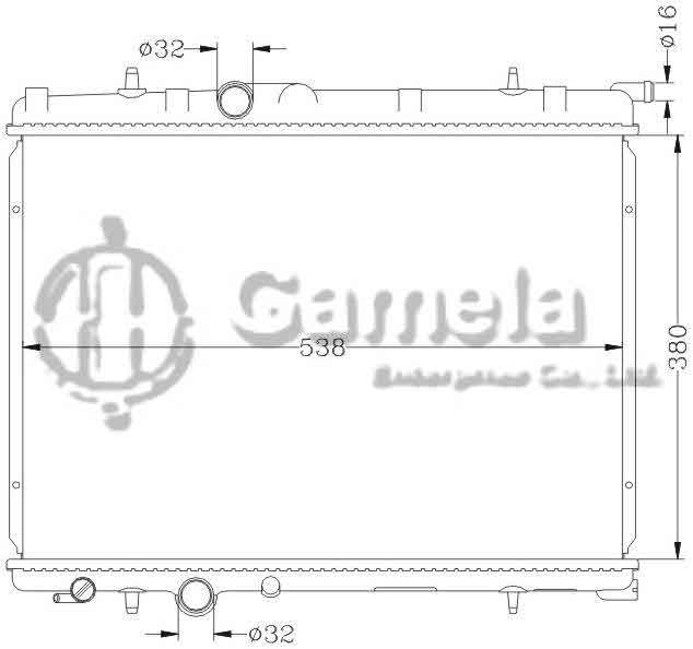 6150004N - Radiator-for-PEUGEOT-206-MT