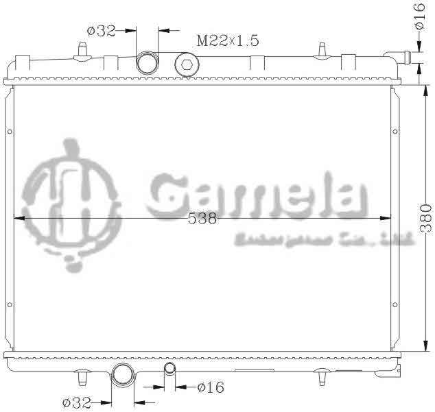 6150005N - Radiator-for-PEUGEOT-206-MT