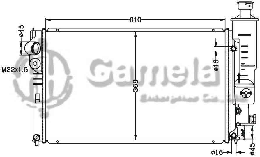 6150019N - Radiator-for-PEUGEOT-405-92-00-MT-OEM-1301-G7-1301-G9