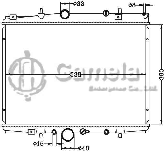 6150022N - Radiator-for-PEUGEOT-406-99-MT-CITROEN-C5-00-MT-OEM-1330-64-1331-FX