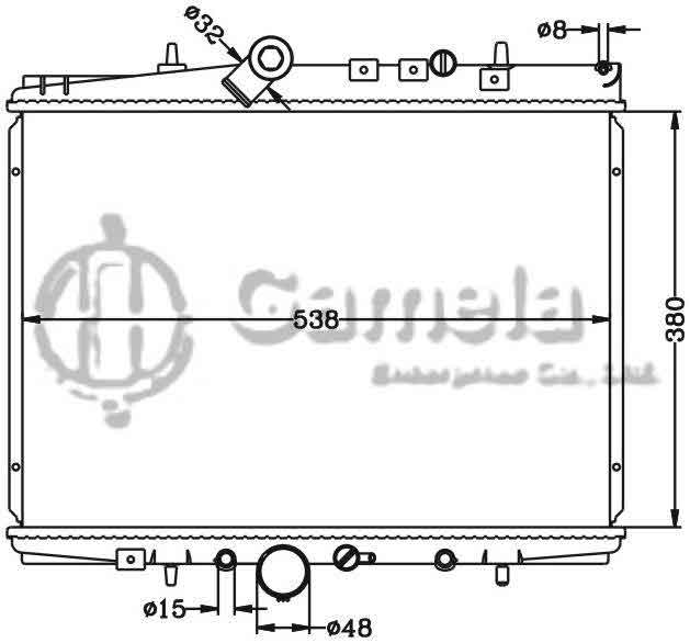 6150024N - Radiator-for-PEUGEOT-607-00-MT-CITROEN-C5-00-MT-OEM-1330-79-1331-LC