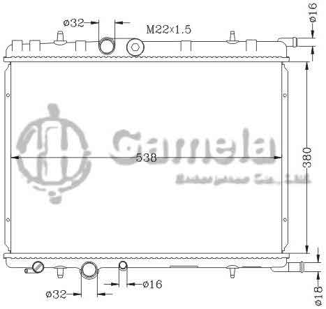 6150027NA - Radiator-for-PEUGEOT-CITROEN-BERLINGO-02-MT-PEUGEOT-CITROEN-C4-04-MT-OEM-1330-69