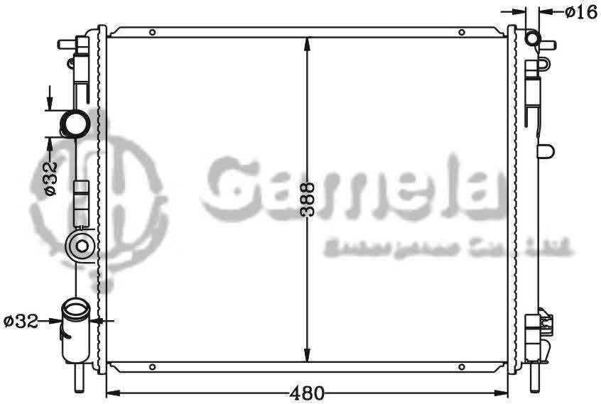 6151007N - Radiator-for-RENAULT-CLIO-KANGOO-1-2-98-01-MT-OEM-7700430784