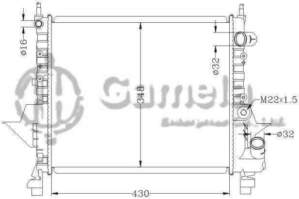 6151010NA - Radiator-for-RENAULT-TWINGO-93-1-2i-MT-OEM-7701036152-7701352365