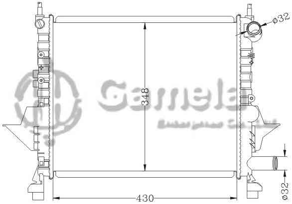 6151011NA - Radiator-for-RENAULT-TWINGO-93-1-0i-1-2i-MT