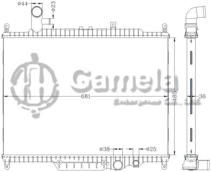 6154005NA - Radiator-for-LAND-ROVER-DISCOVERY-4-3-0-DIESEL-10-13-MT-RANGE-ROVER-SPORT-3-0-DIESEL-10-13-MT-OEM-LR015561