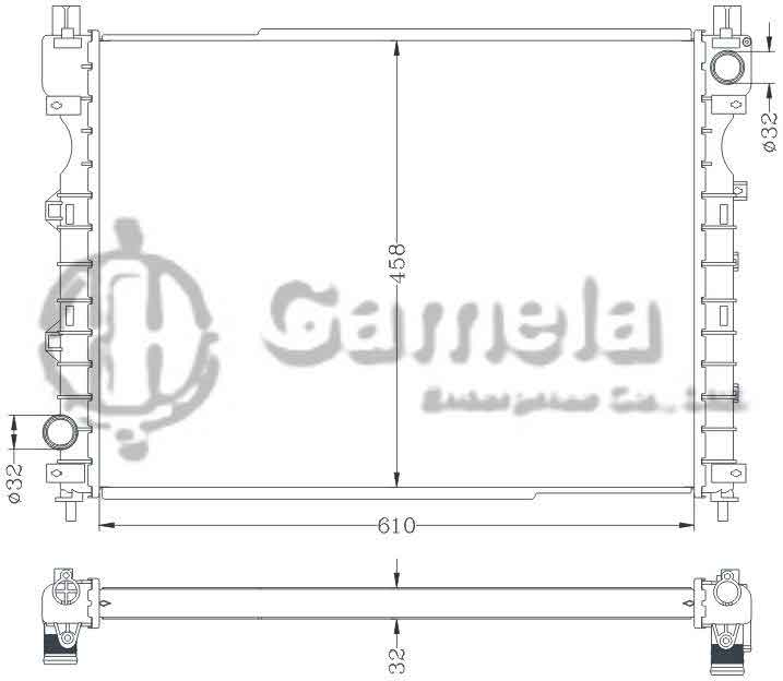 6154010NA - Radiator-for-LAND-ROVER-05-09-MT-OEM-PCC000320-PCC000321