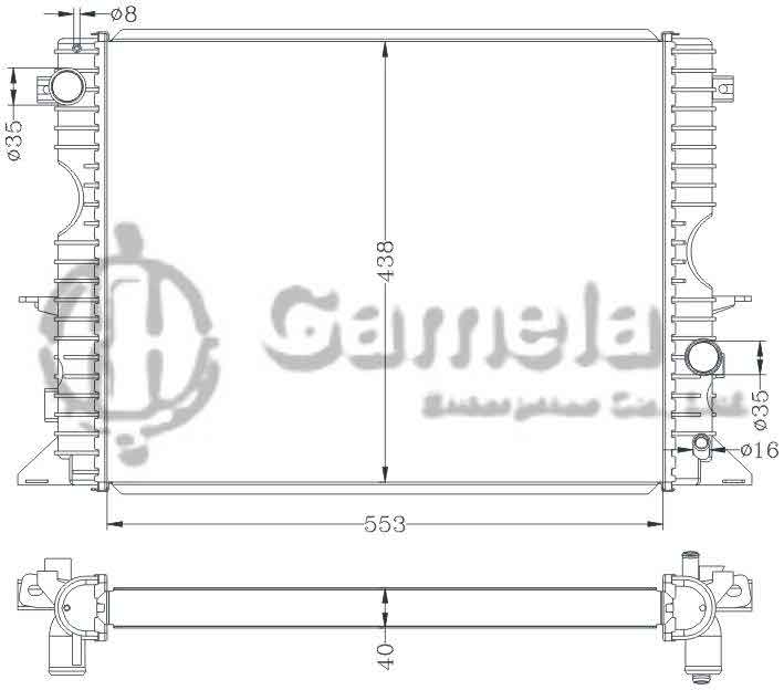 6154013NA - Radiator-for-LAND-ROVER-LAND-ROVER-DEFENDER-2-5TD-98-MT-OEM-PCC001020