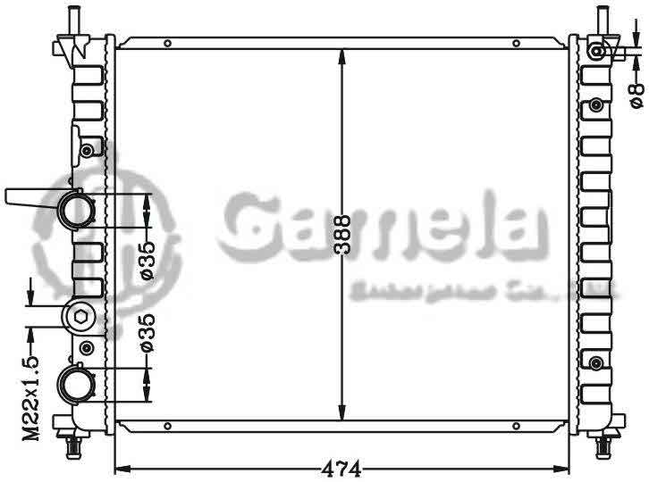 6161002N - Radiator-for-FIAT-BRAVA-95-01-MT-FIAT-MEREA-96-02-MT-OEM-46420484-46425657-46514942