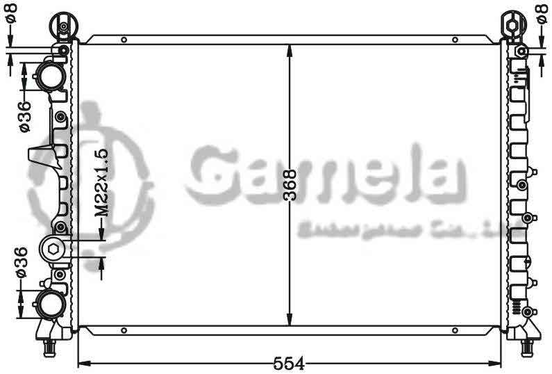 6161003N - Radiator-for-FIAT-COUPE-TEMPRA-90-99-MT-FIAT-LANCIA-DEDRA-DELTA-89-99-MT-OEM-46421466