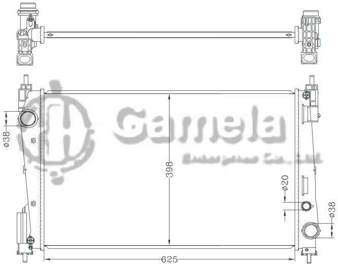 6161009NA - Radiator-for-FIAT-BRAVO-07-MT-ALFA-ROMEO-MITO-08-MT-OEM-1300-287-51808364