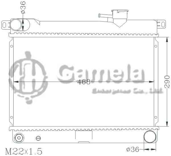 6161012NA - Radiator-for-FIAT-131-77-MT-OEM-5953475